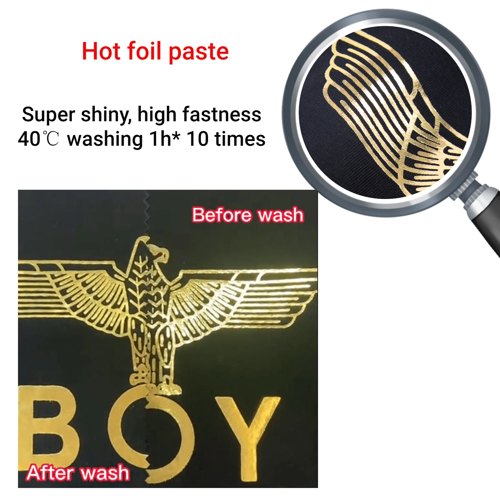 Screen Printing Ink Imitated Foil Paste Strong Adhesive Hot Foil Ink