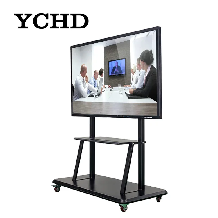 Ychd 65 дюймов инфракрасный сенсорный экран интерактивной сенсорной плоской панелью настенный умная доска