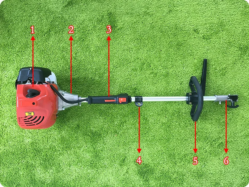 Portable artificial turf combing Tennis court lawn brushing Artificial turf grass cleaning maintenance equipment Gasoline comb