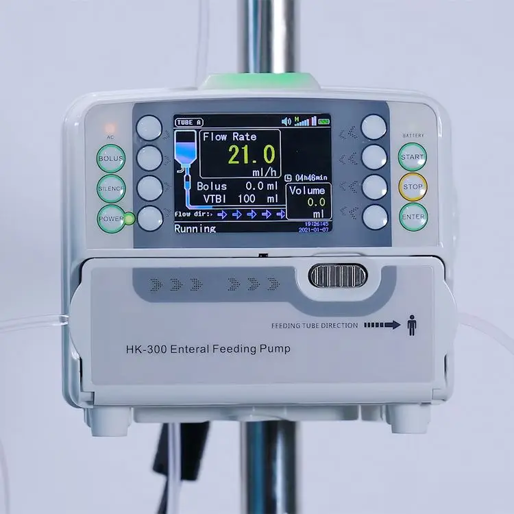 Hot Selling Medical Electric Enteral Feeding Pump Syringe Pump Infusion Pump for Nutrition Transportation