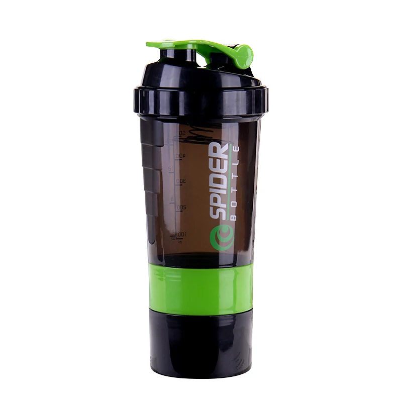 Best price plastic sports shaker protein water bottle black cup