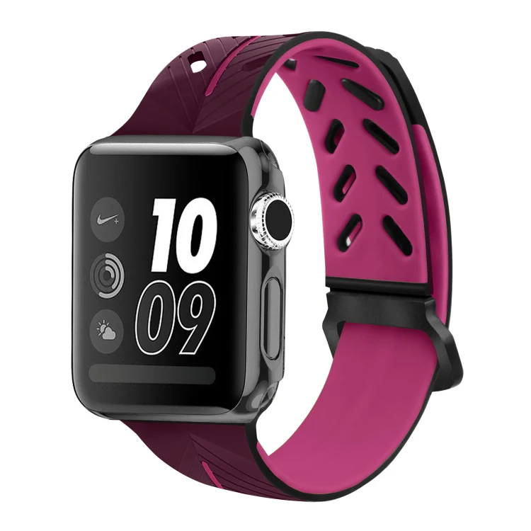 
Popular For Apple Watch Silicone Band Soft Watchband as Gift with Factory Price Watch Band 38mm 42mm sport bracelet for iwatch 