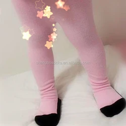 Spring and autumn baby anti-skid non-slip pantyhose, pretty big bowknot baby pantyhose