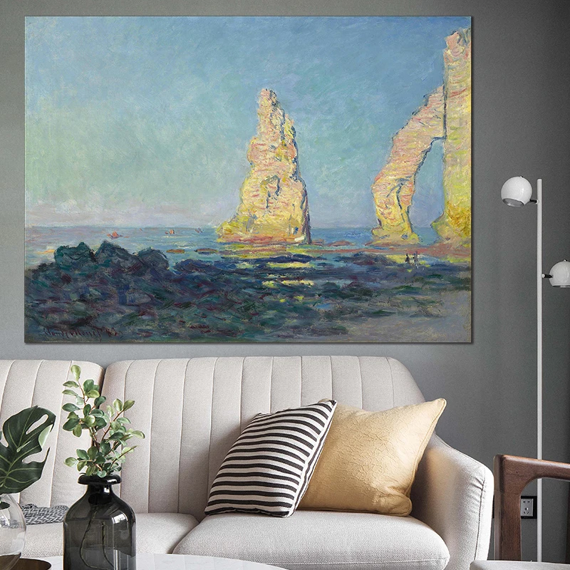 Reproduction of the famous painter Monet canvas painting and wall art for HOME DECOR decorations for living room  prints