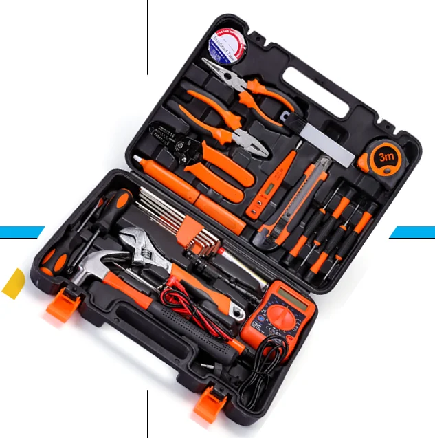 High Quality 29-Piece Electrician & Carpenter Maintenance Tool Kit with Spanner Bits & Hex Keys Customizable OEM Support