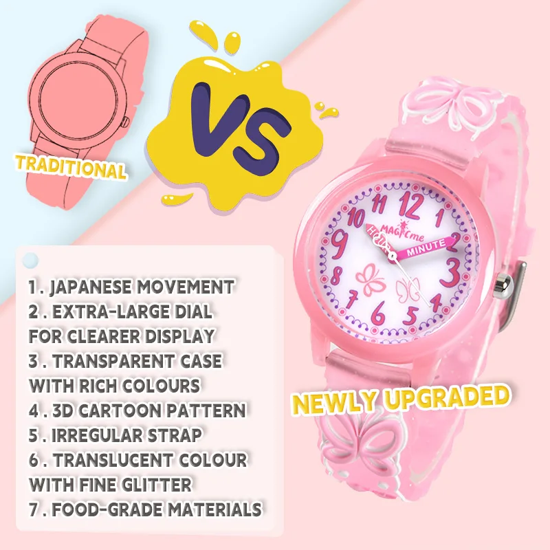 Wholesale New Trends Butterflies fly cartoon sport kids watch boy watch waterproof watches for teen