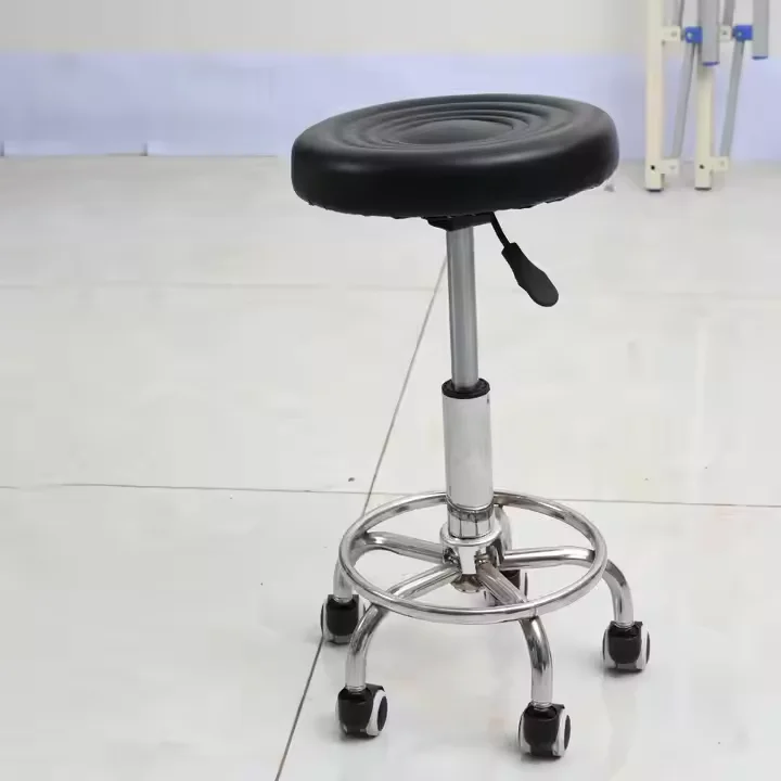 HNS-01 Hospital Medical Doctor Metal Base Adjustable Nurse Chair For