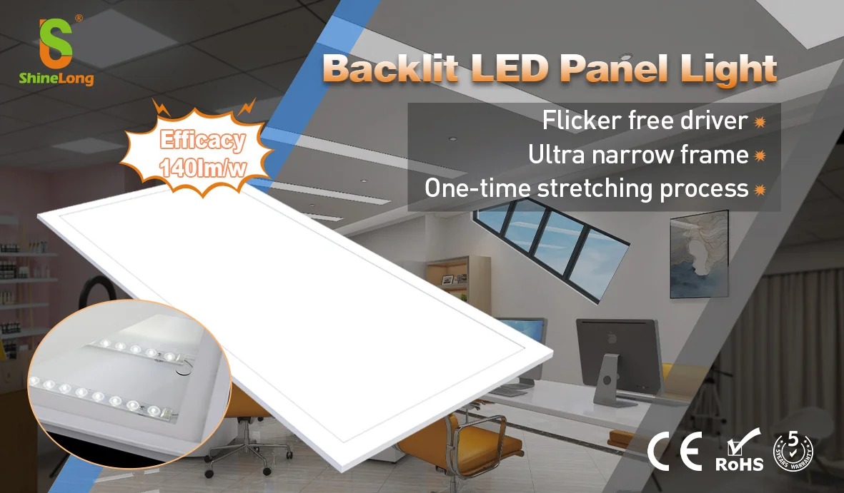 superbright 140lm/w led ceiling square flat light back lid panel light led panel 120x60  for home office