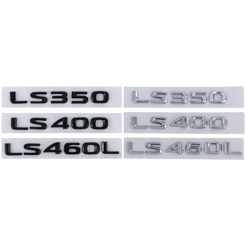 Hot Sale ABS Car Sticker LS350 LS400 LS460L Badge Logo for Car Fender Trunk Car Sticker