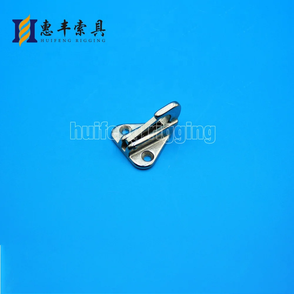 Marine Hardware Stainless Steel Eye Plate Pad Eye Snap Hook Fender Hook for Boat Yacht