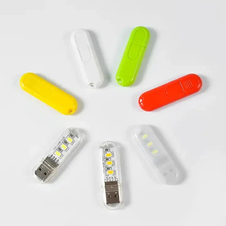 3 светодиодных USB ночник DC5V ультра яркий светильник для чтения книги портативный подарок настольная лампа