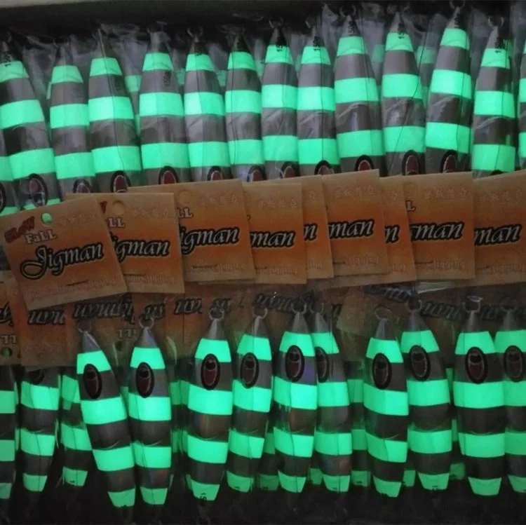 FUNADAIKO 80g/100g/120g/150g/200g slow jig metal luminous fishing lure hard jig lure 150g