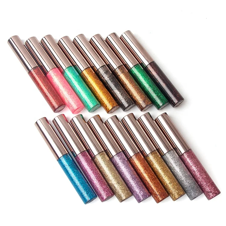 New Arrivals Glitter Metallic Eye Liner Long Lasting Waterproof Shimmer Eyeshadow Glitter Liquid Eyeliner