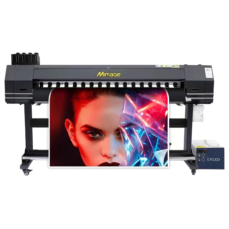 Mimage/Locor 1.6m 1.8m xp600/i1600/i3200 /DX5 banner sticker fabric ceiling 3D wallpaper large format  uv roll to roll printer