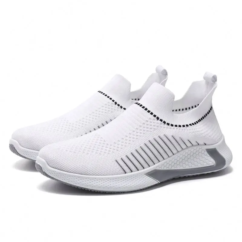 New Fashion Breathable Fly Knit Men Casual Sport Shoes Men Sneakers Casual Shoes 8230275