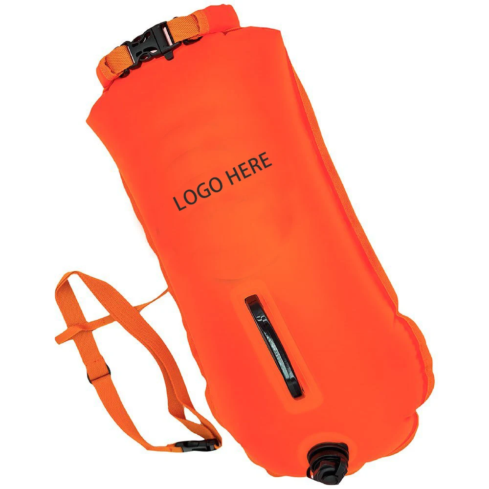 High visibility Swim Buoy Dry Bag 28L For Open Water Use