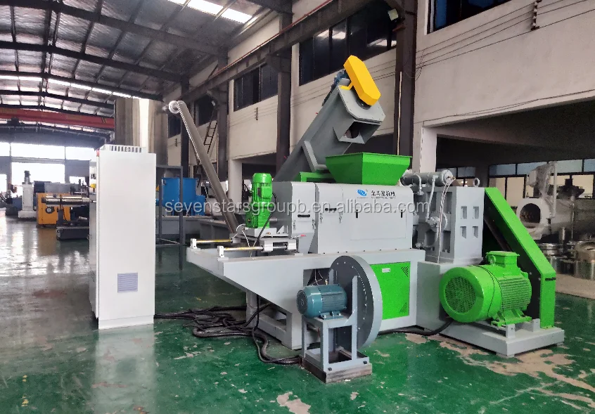 plastic dewater pelletizer washing machine line squeezer / dryer for plastic recycling