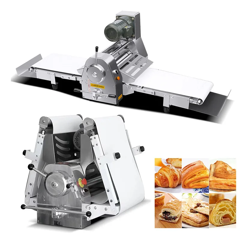 High Quality Automatic Croissant Pastry Machine Mini Dough Sheeter Table Top Dough Sheeter