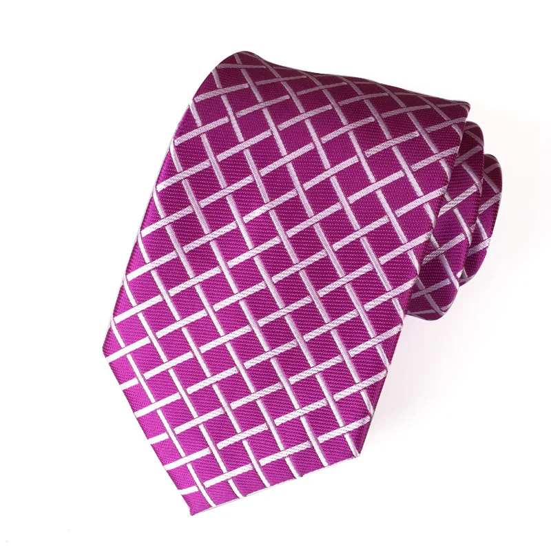 Foreign trade  direct supply of polyester Plaid Print  silk Tie business casual style men tie