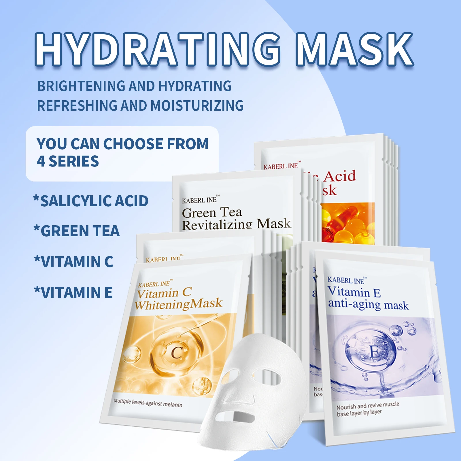 Private Label Face Skin Care Anti-aging beauty face mask Korean Organic Moisturizer Whitening skin care mask face