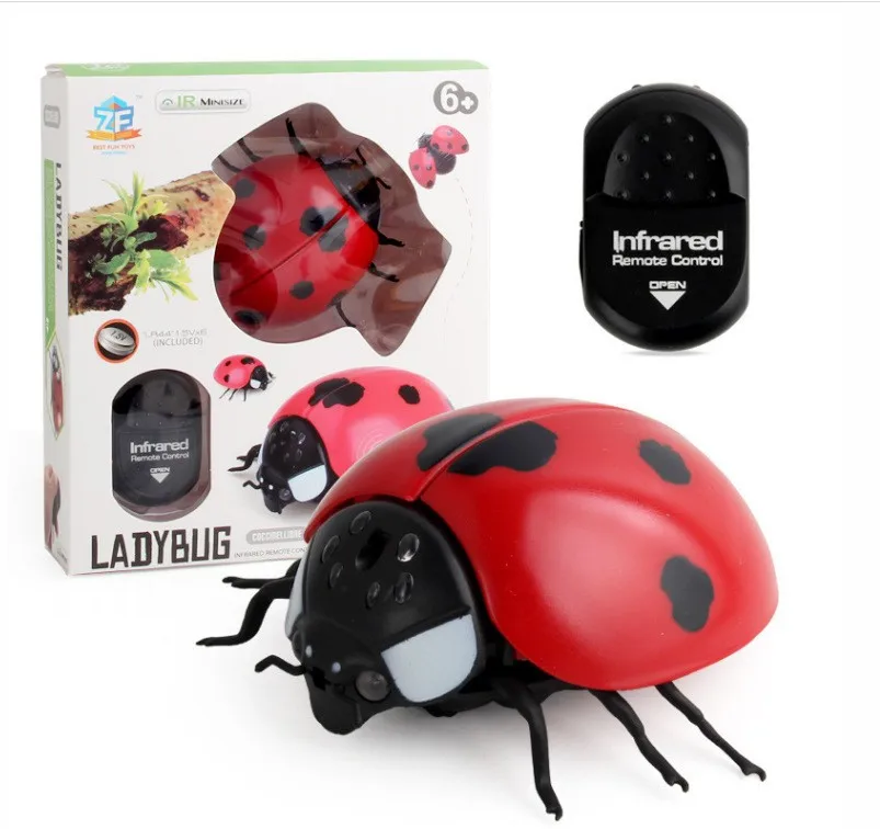 Electric Infrared Remote RC infrared Remote Control Beetle Insect Toy for Animal Model Insect Jokes Toy