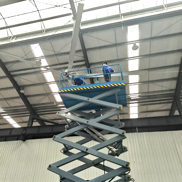 JULAI OEM 7 3 m/24ft HVLS промышленный потолочный вентилятор для