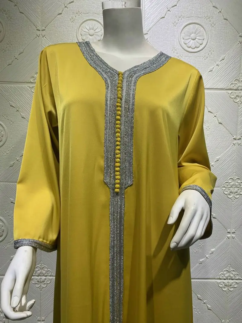 
Dubai India Satin With Waist Band Maxi Dress Dubai Fancy Dress Abaya abaya robe Maxi Kaftan Dress Kimono 