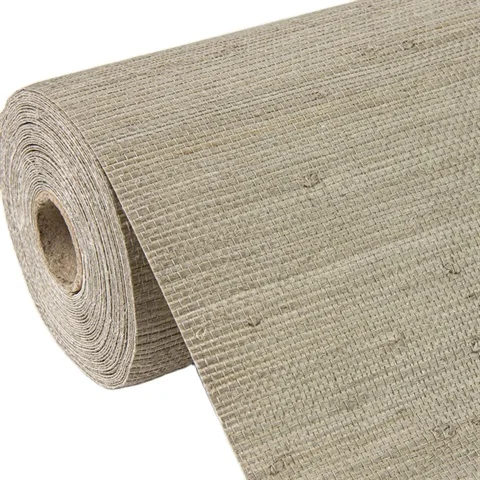 Hot Selling Contemporary Style Elegant Wallpaper Nature Material Grasscloth Jute Wallpaper