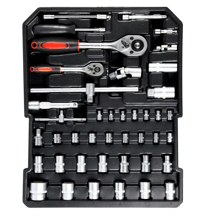 Aluminum Trolley Box Swiss Kraft  Professional Auto Mechanic Tool Set