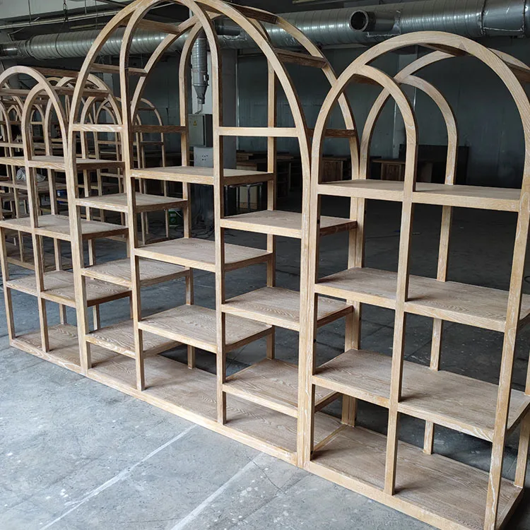 China Factory Living Room Large Size Chinese Toon Shelf Design Display Shelf Unit Bookcase Cabinet