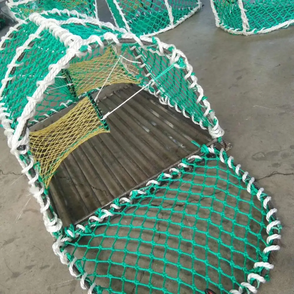Strong Rope Bumper Plastic-coated steel wire Black Crock Noti Crab Traps Creels Pot for Ireland Market
