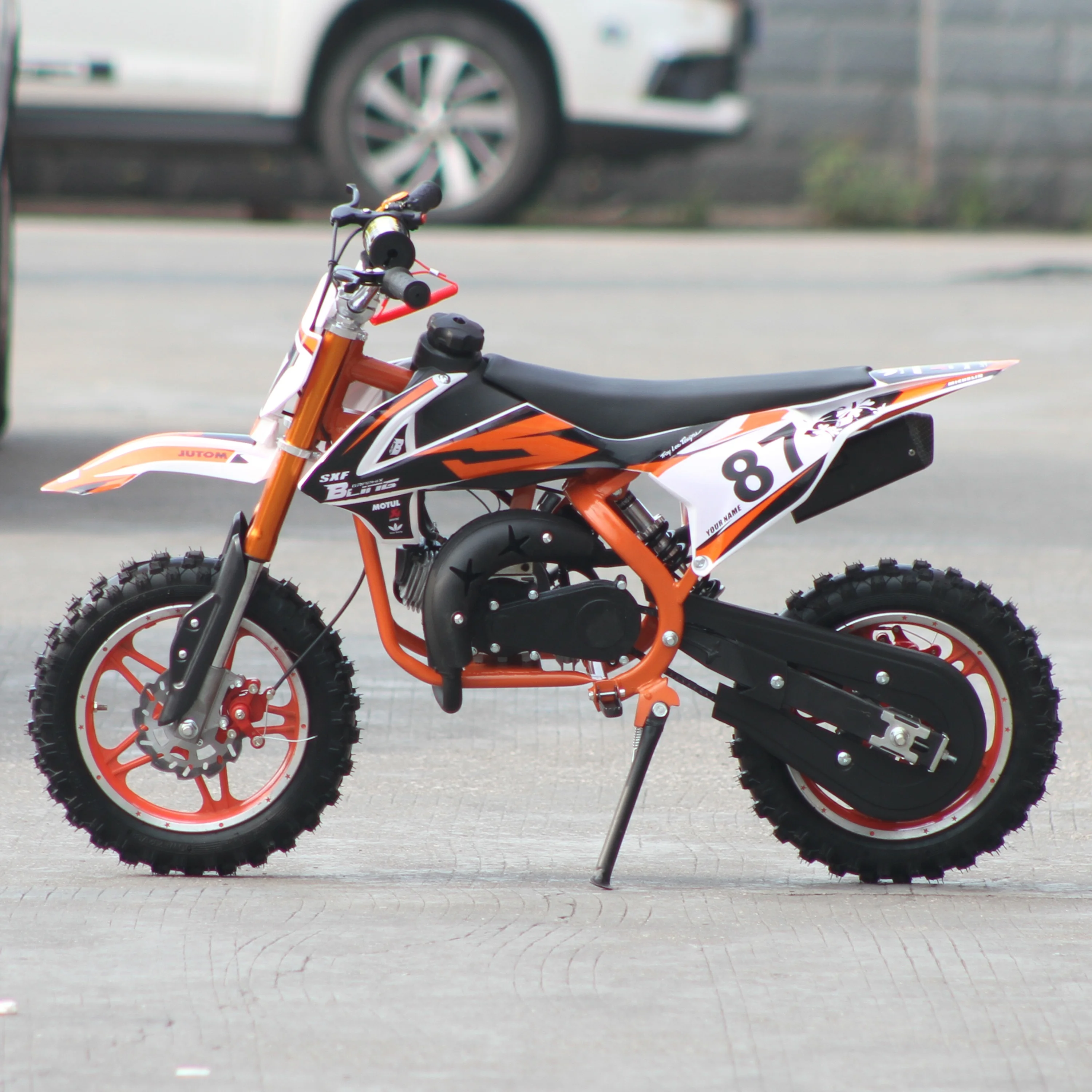 49CC Mini Dirt Bike For Kids 2 Stroke Motorcycle Hand to start
