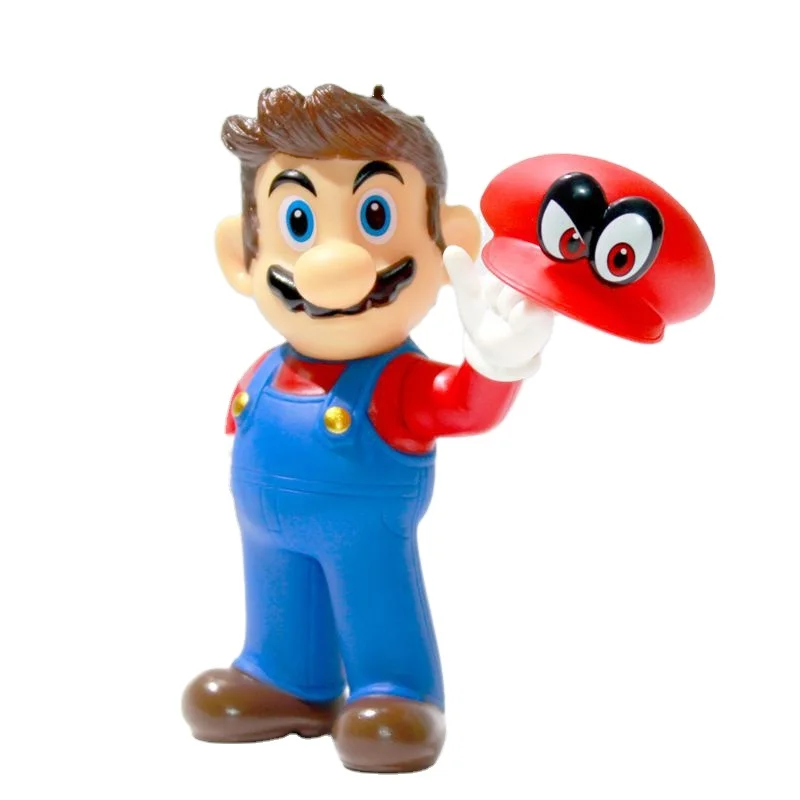 NEW mario gaming pvc figure, SHF head rotating mario figure doll, Mario bros figure toy for gift