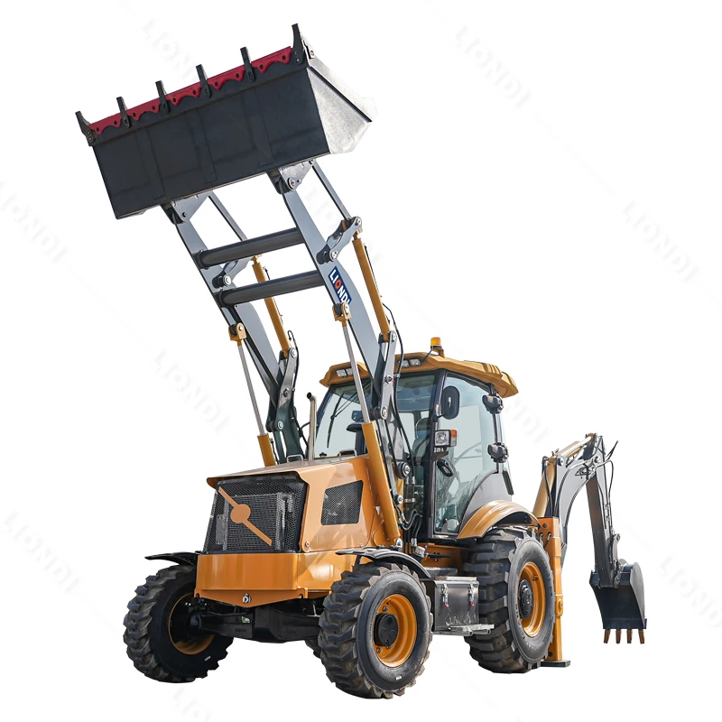 New Mini Backhoe Loader Tractor with Backhoe 4x4 4WD Loader Backhoe
