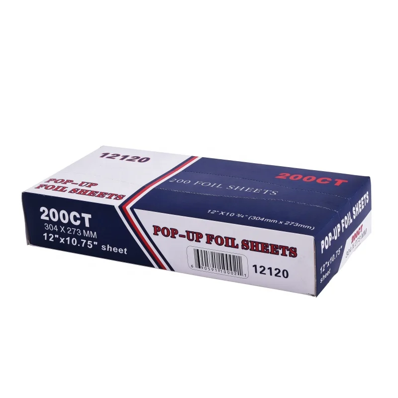 Aluminum Foil Pop Up Sheet 9 x 10 3/4