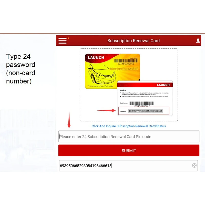 LAUNCH X431 Diagun IV/Diagun V/X-431 V+/Pro mini/PRO/PAD Series Online Diagun Code Reader Cars Subscription Renewal Update Pin