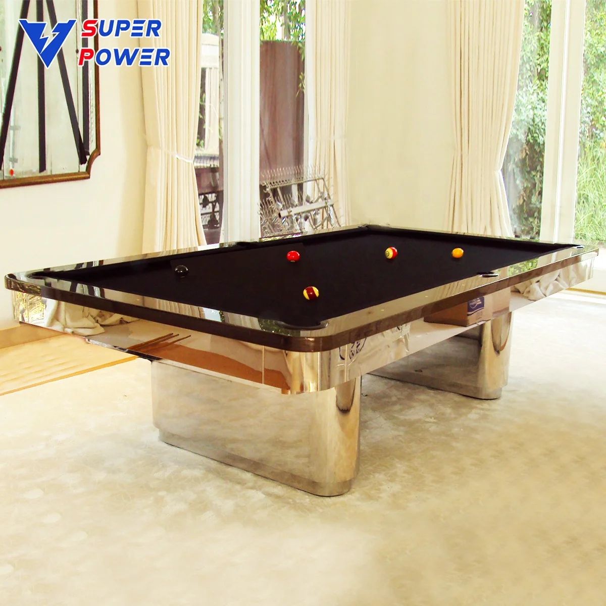 2021 Brand new outdoor modern slate 8ft pool table turnover dining billiard table for sale