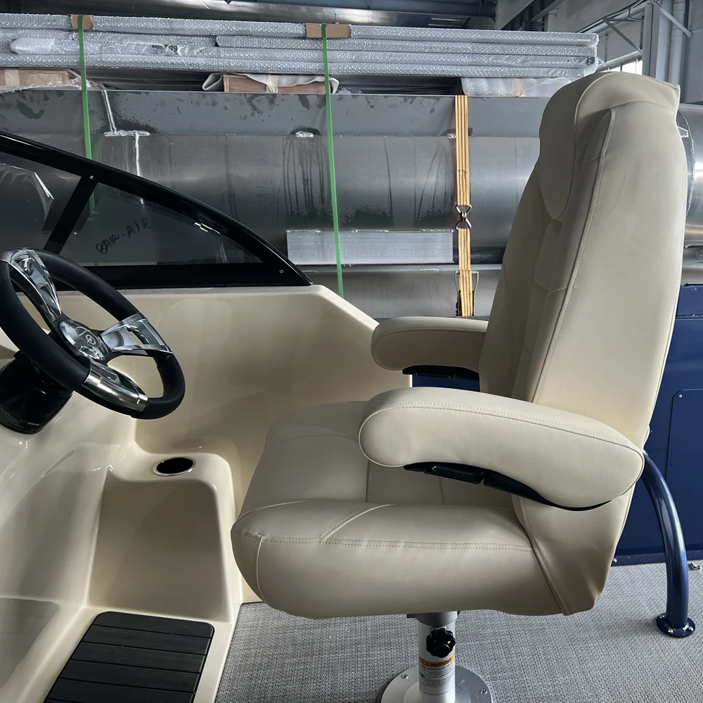 22FT Aluminum Pontoon Boat Mini Pontoon Boats KINLIFE  Manufacture in 2023