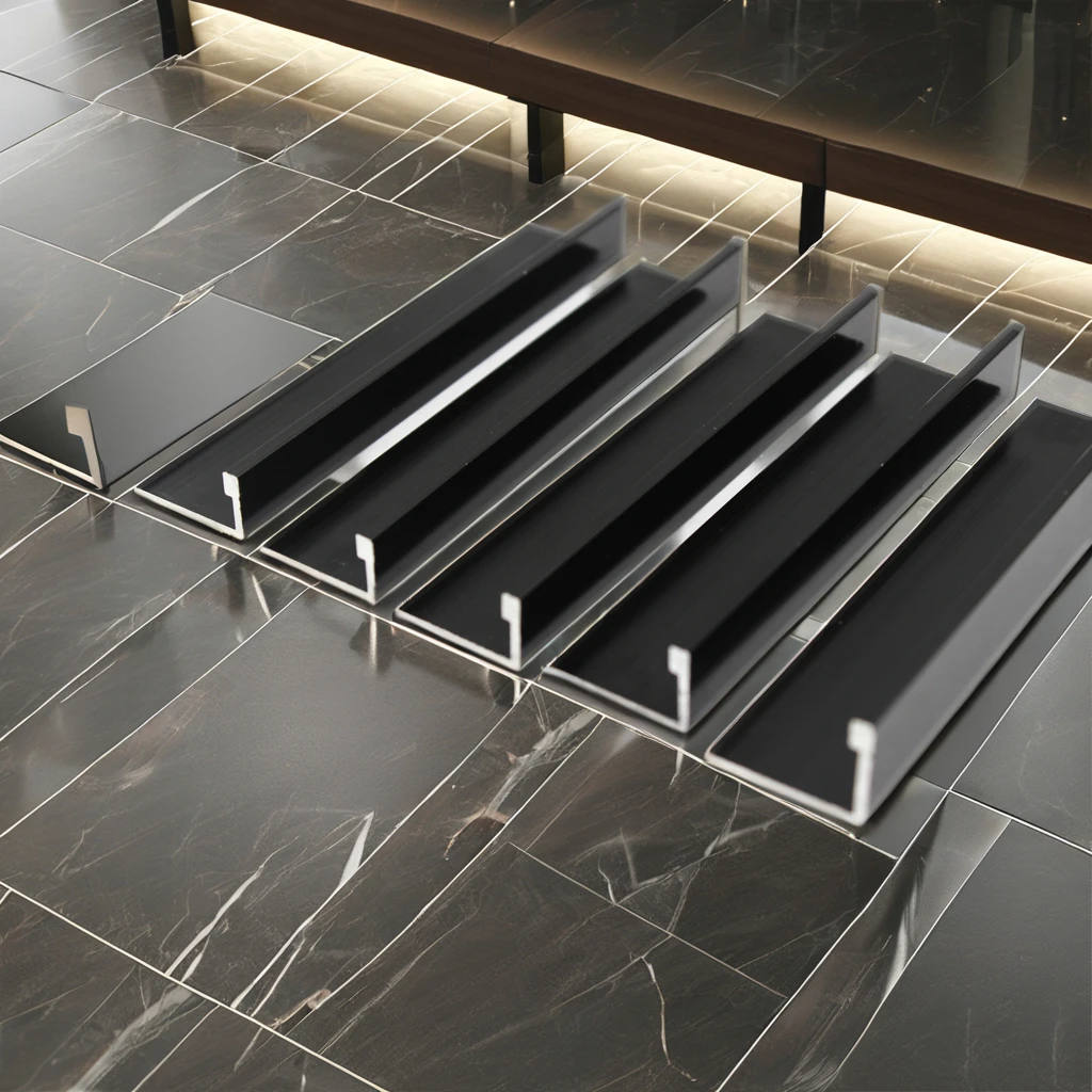Hot Selling Latest Modern Aluminium T-Shaped Tile Trim Profile Metal Transition Strips Flooring Accessories Home Decoration