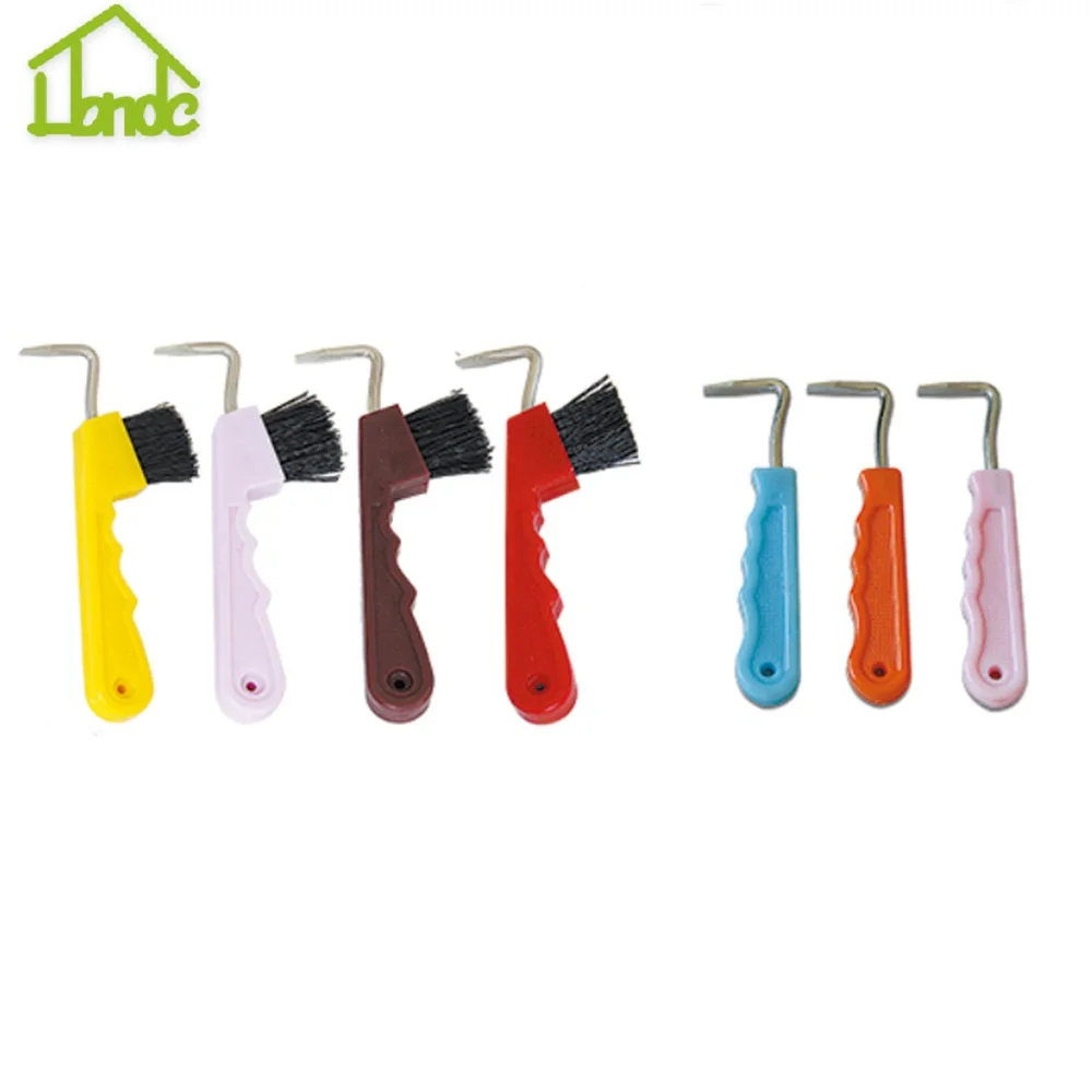 high quality horse hoof pick with brush horse grooming equipment tool