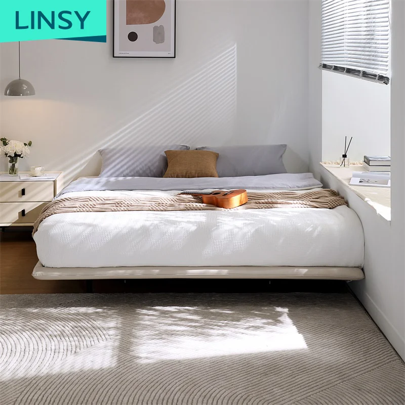 Linsy Italian Minimalist style LED Night Light Bedroom Modern Double Bed