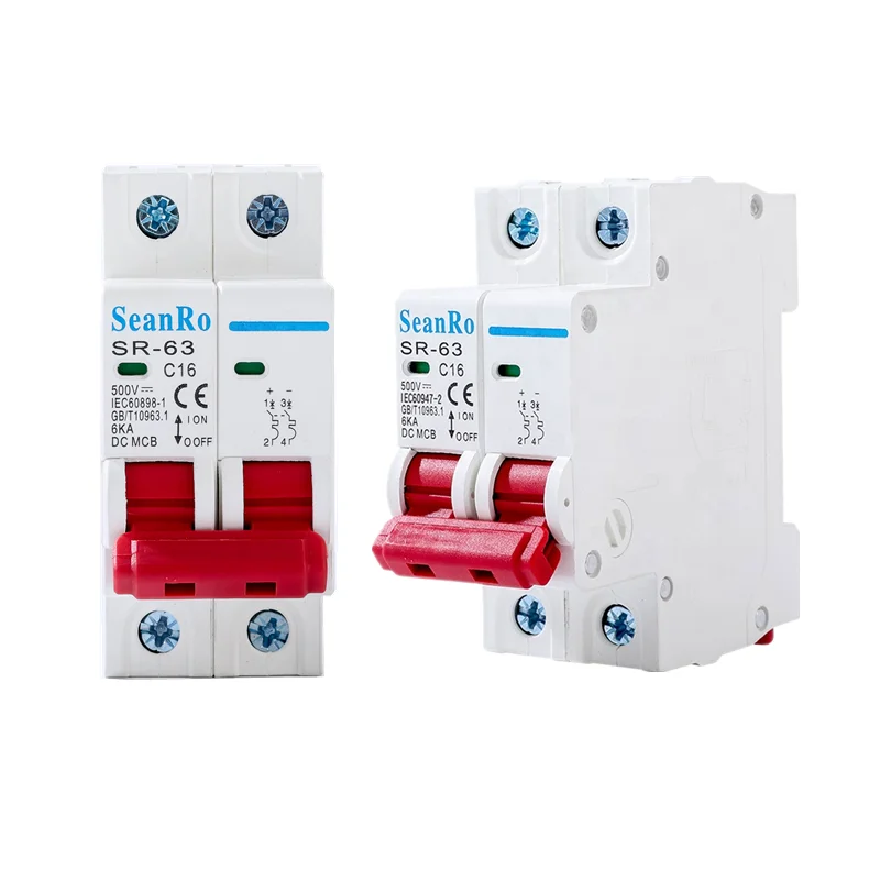 solar PV MCB DC circuit breaker circuit breaker  25 32 40 50 63 amp circuit breaker Factory direct shortcircuit protect
