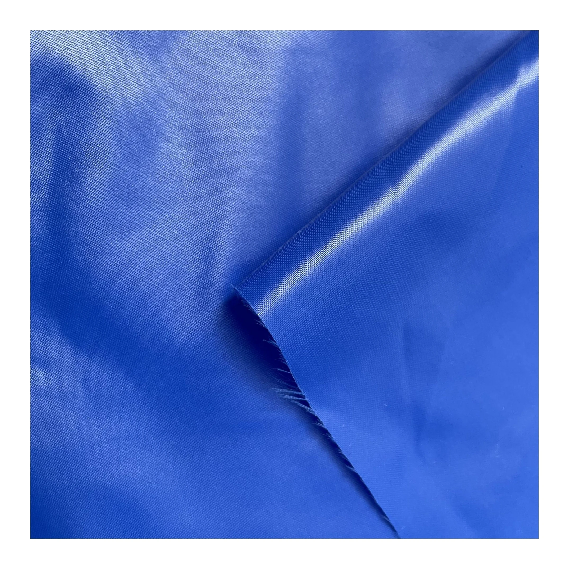Super Shiny Lacquered Nylon Taffeta Fabric 40D Cire Waterproof Downproof PA66 Material Woven for Garments