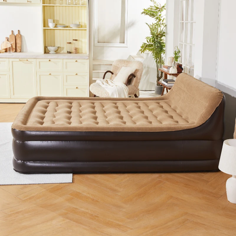 High Quality Inflatable Air Bed Queen Size Double Raised Air Mattress with Built-in Pump for Furniture Use
