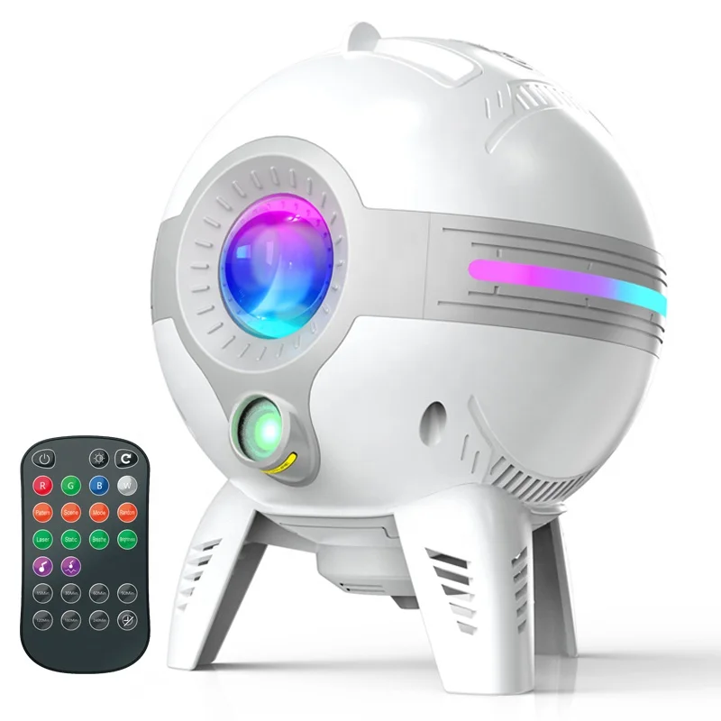 LED Laser Star Projector Starry Night Table Lamp with Remote Control for Meditation Relaxation Gaming Room Home Theater Bedroom
