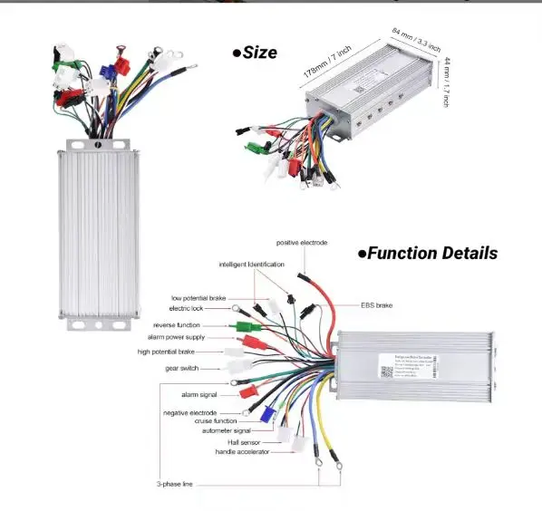 wholesale  48V 30A 800W brushless motor electric bicycle controller