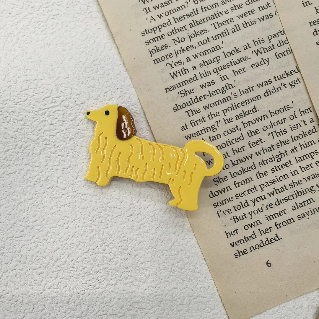 Cartoon Animal Acetate Puppy Duckbill Clip Cute Versatile Hair Bangs Daily Side Clip Hairpin Women Hair Accessories Wholesale