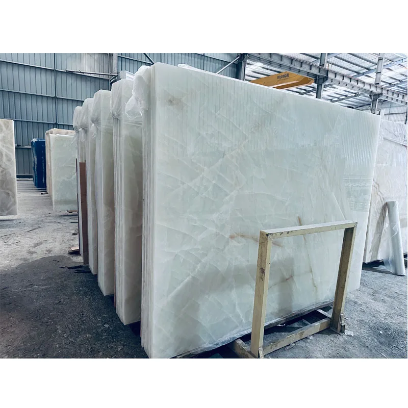 translucent luxury stone alabaster white onyx slab crystal white onyx slabs for housing renew