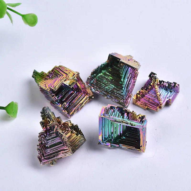 Wholesale Natural Fancy Bismuth tower Mineral Ore Bismuth Crystals