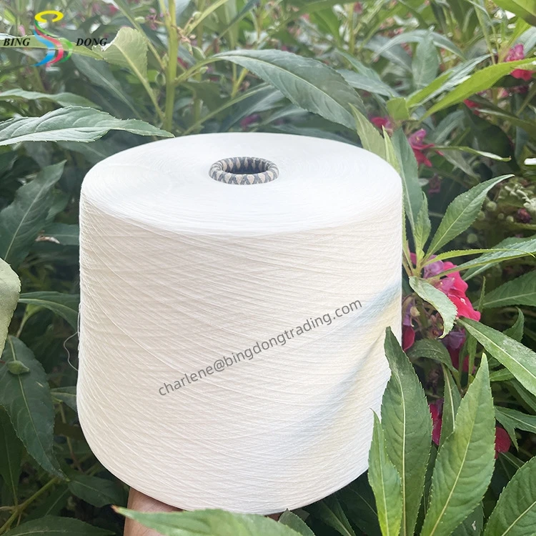 Yarn 20/3 Yizheng Raw Material Stock Lot Bright 100% Spun Sewing Polyester Woven Bag + Plastic Protecting Film Ring Spun & TFO